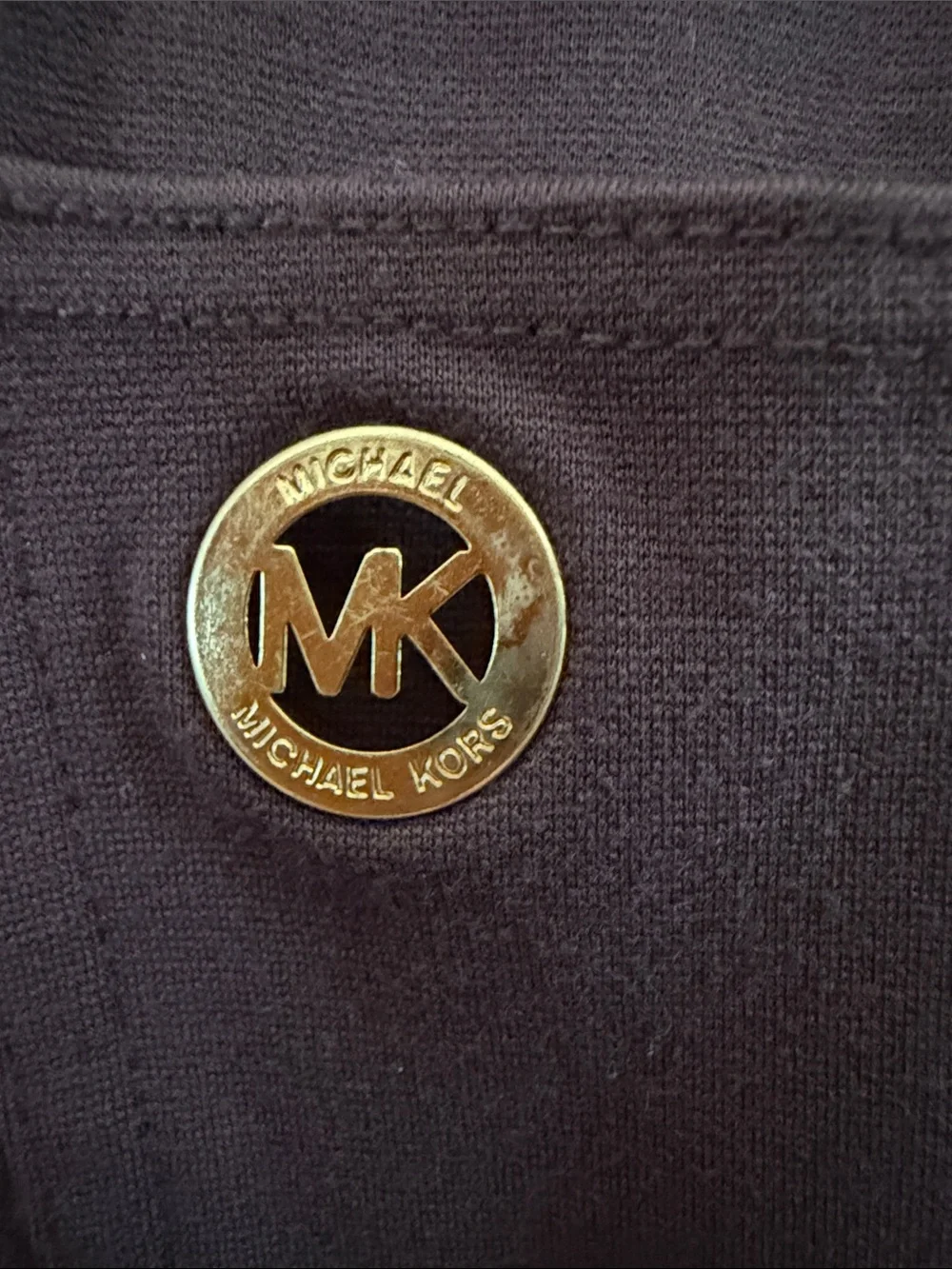Women's Michael Kors Brown Ponte Knit Tapered Pants Size Large 26”inseam